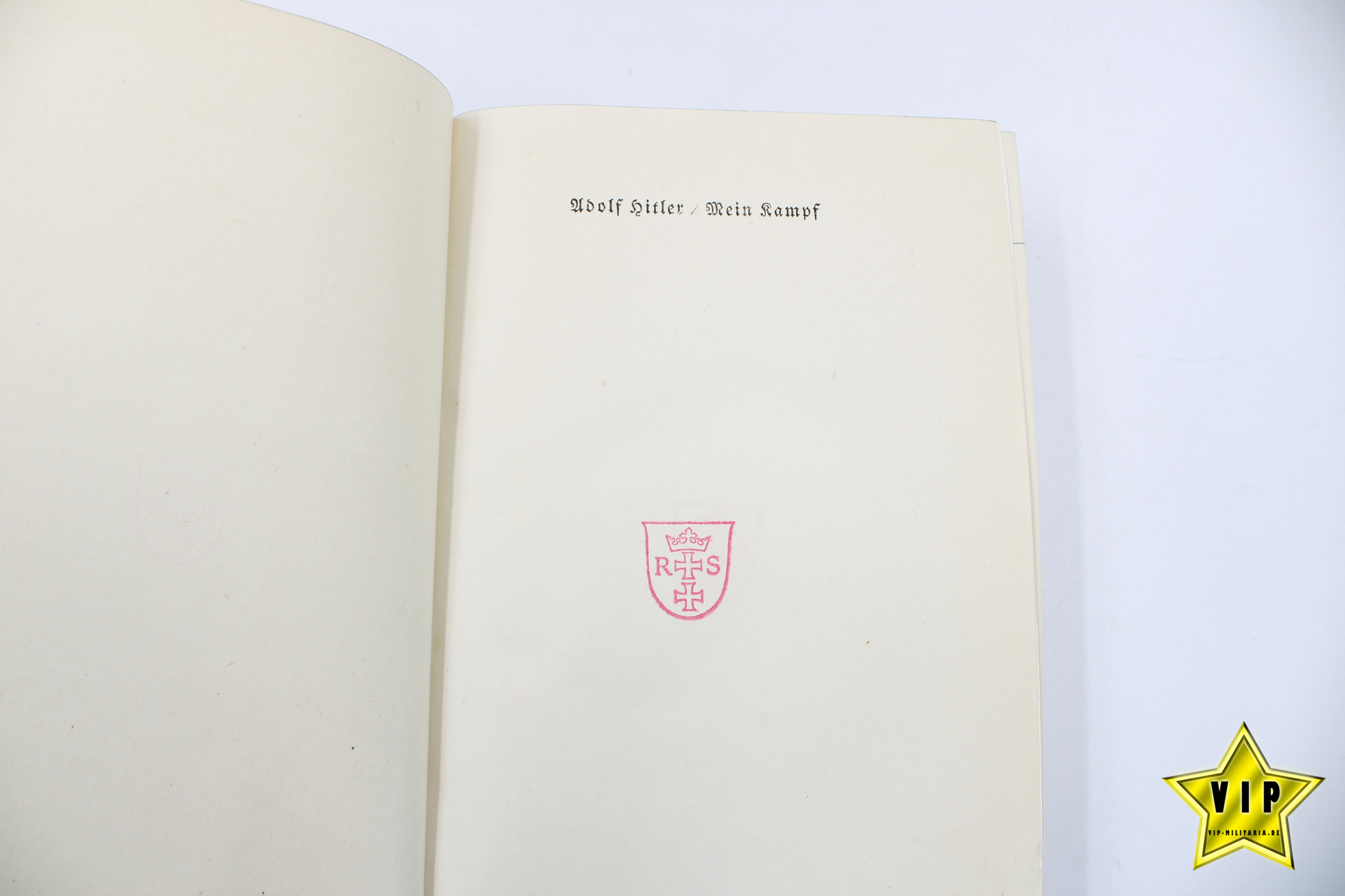 Mein Kampf Volksausgabe 1941 mit Schutzumschlag und Widmung 