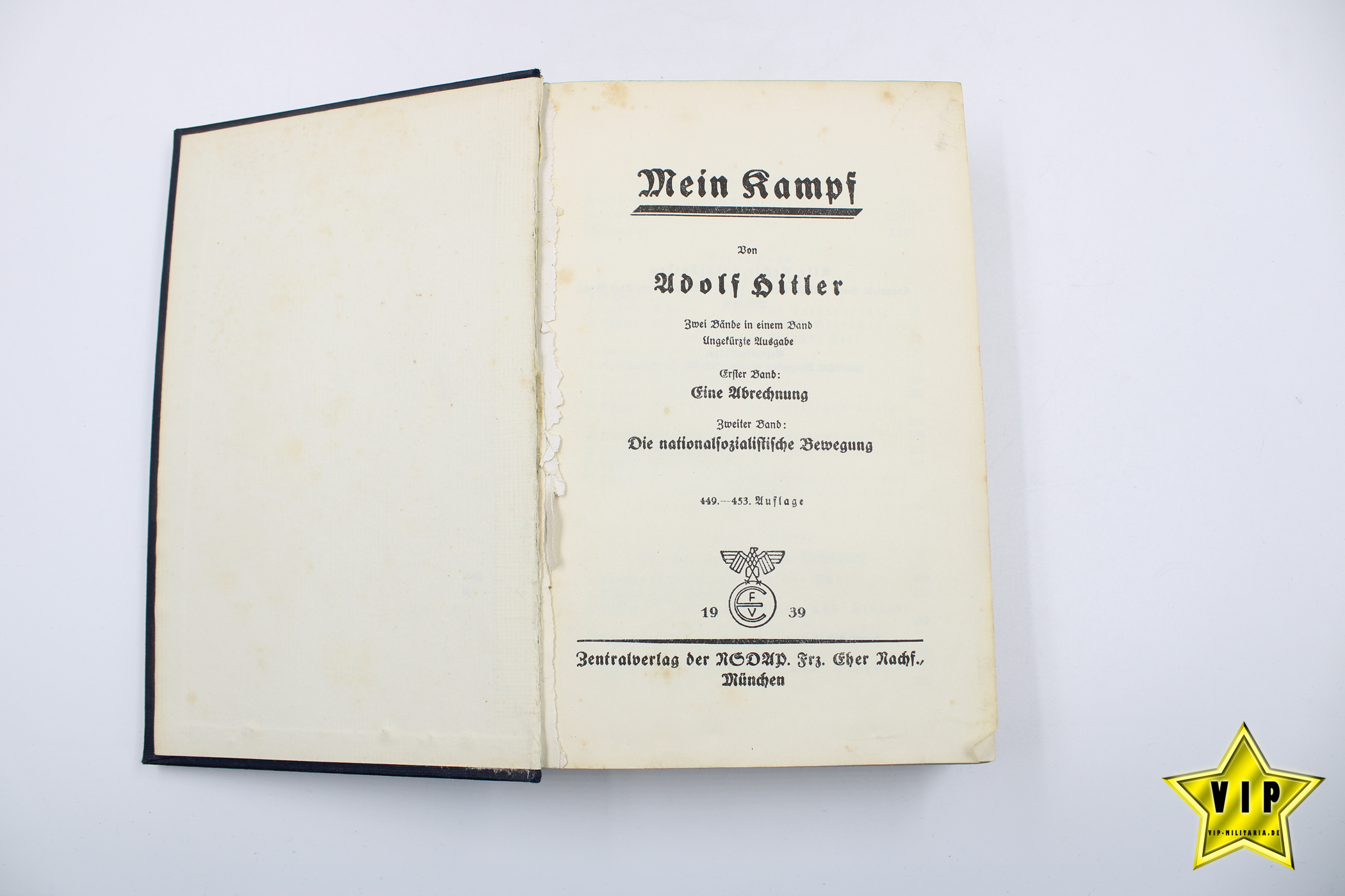 Mein Kampf 1939 Volksausgabe