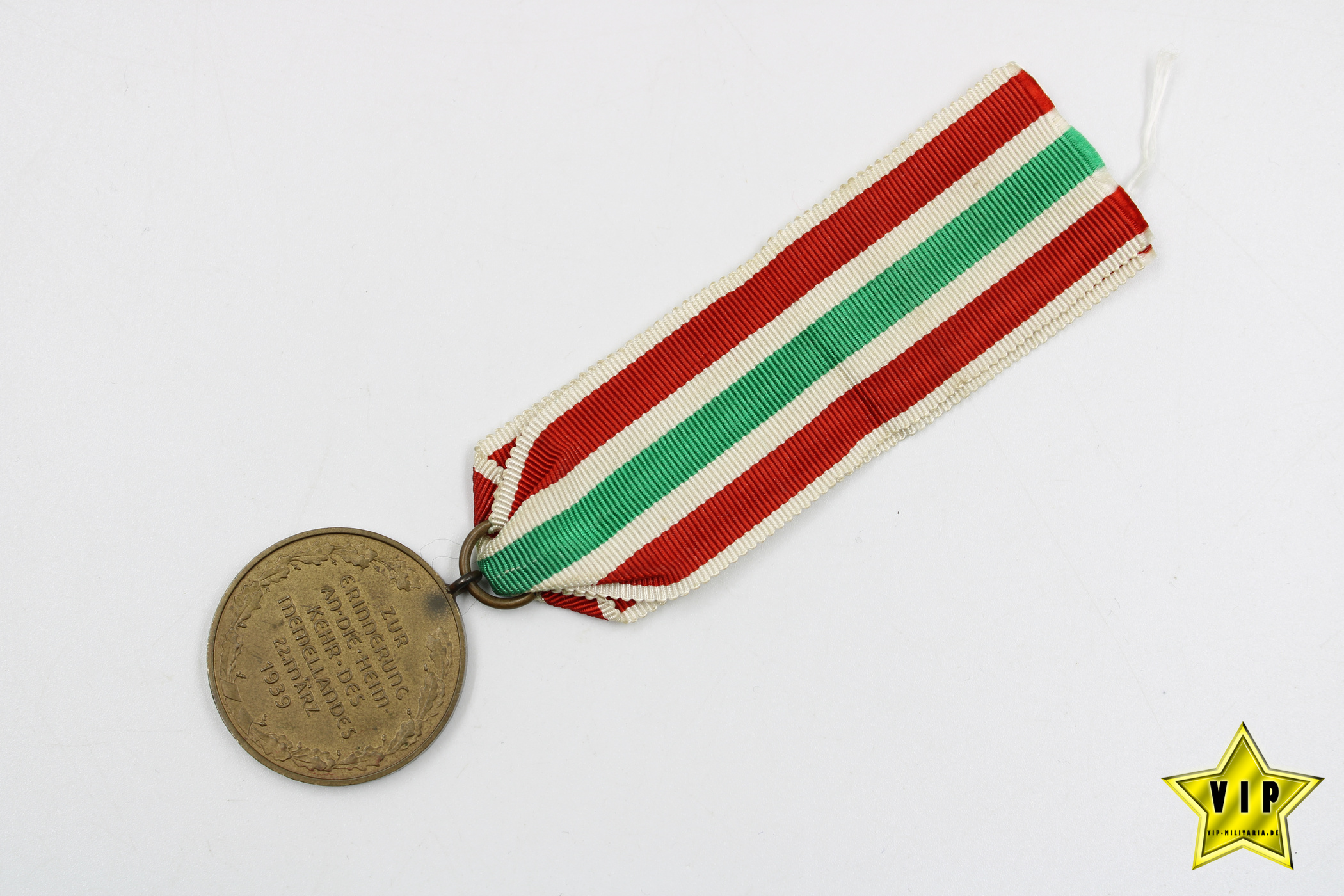 Memelland Medaille 1939 Hersteller H.C. 