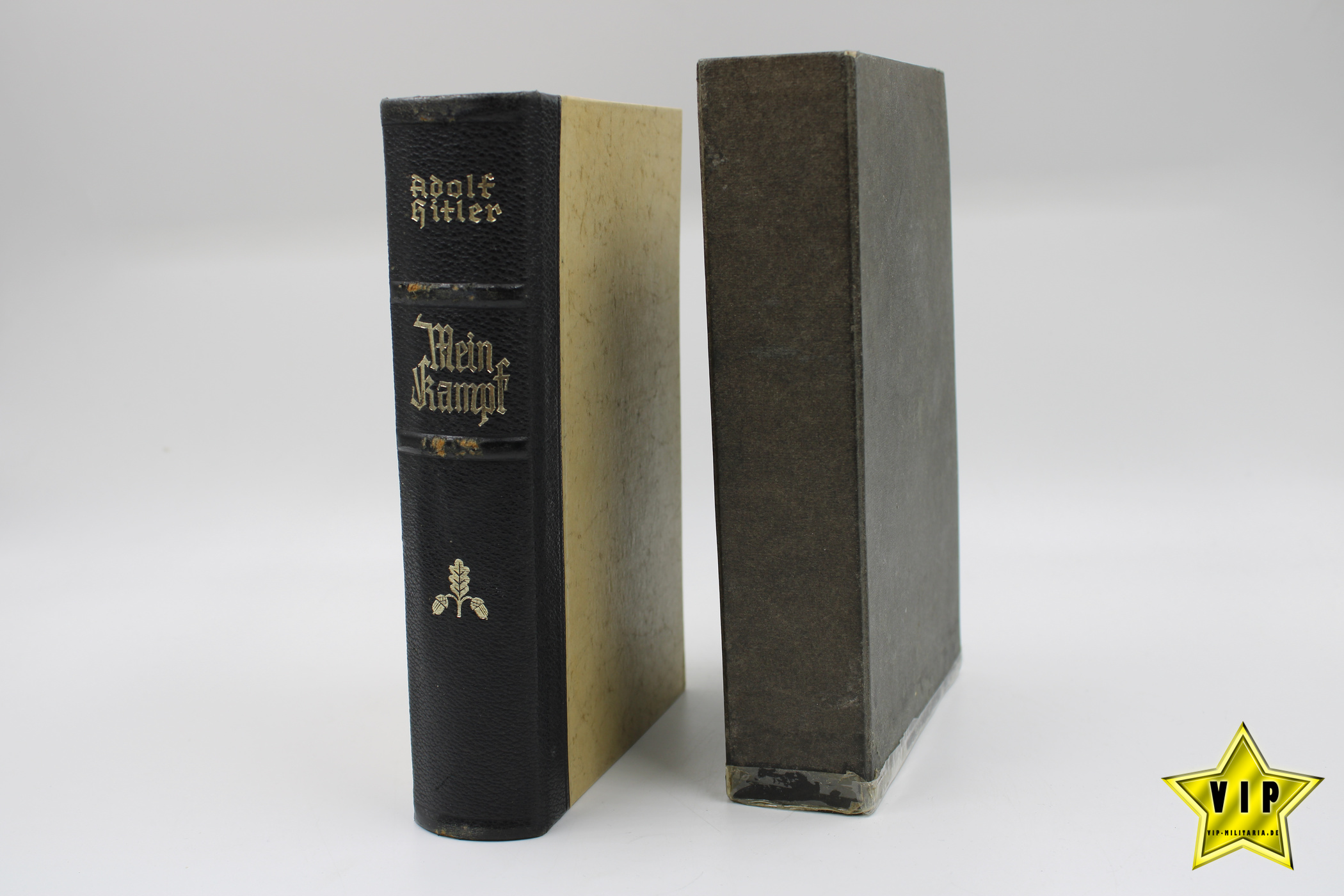 Mein Kampf 1936 Hochzeitsausgabe mit Widmung Regis-Breitingen im Schuber