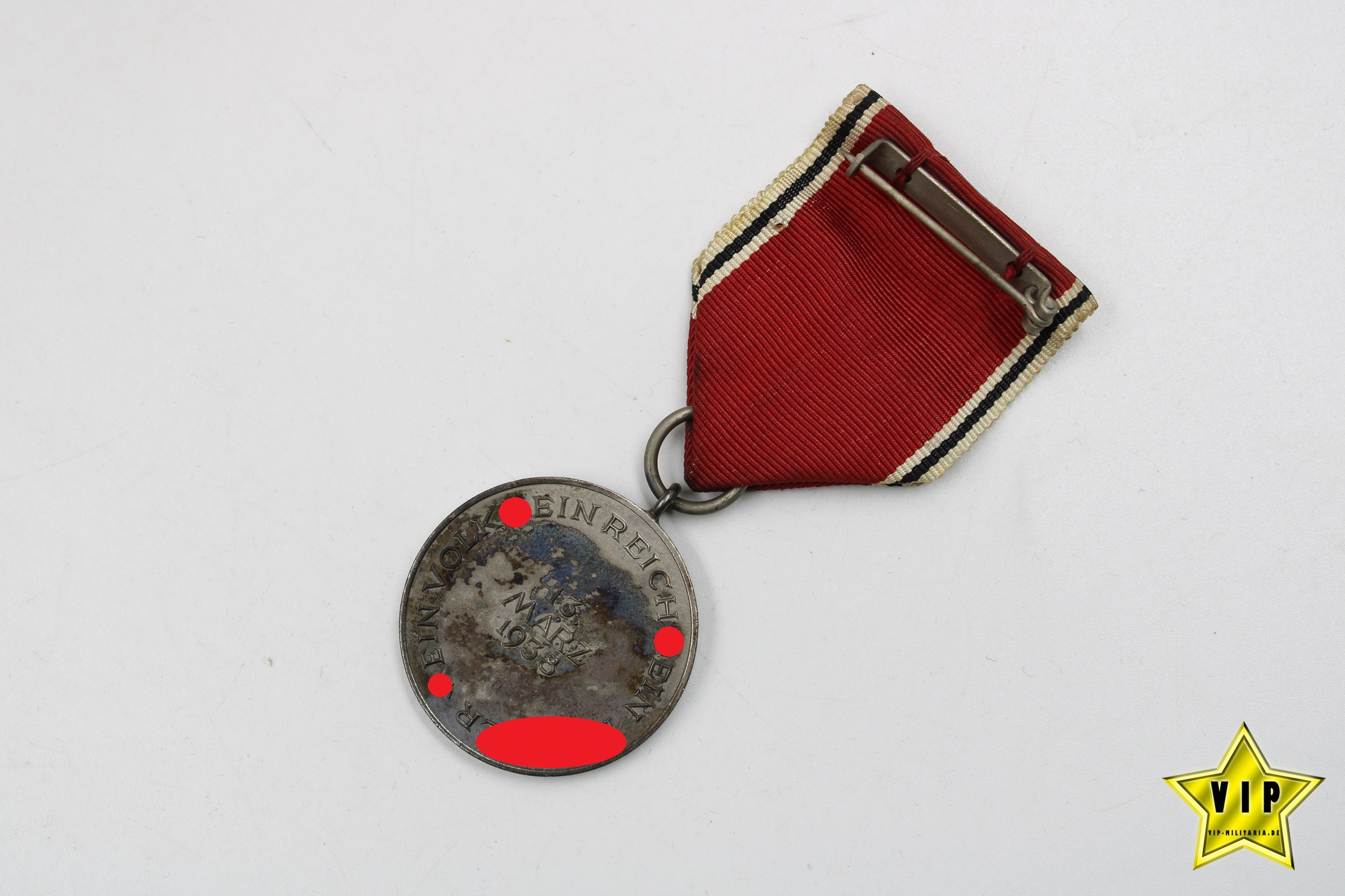 Anschluss Medaille 13. März 1938 Österreich im Verleihungsetui 