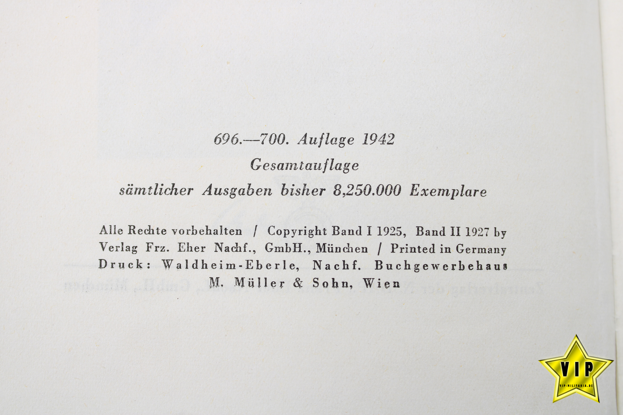 Mein Kampf 1942 Hochzeistausgabe der Stadt Wien im Schuber