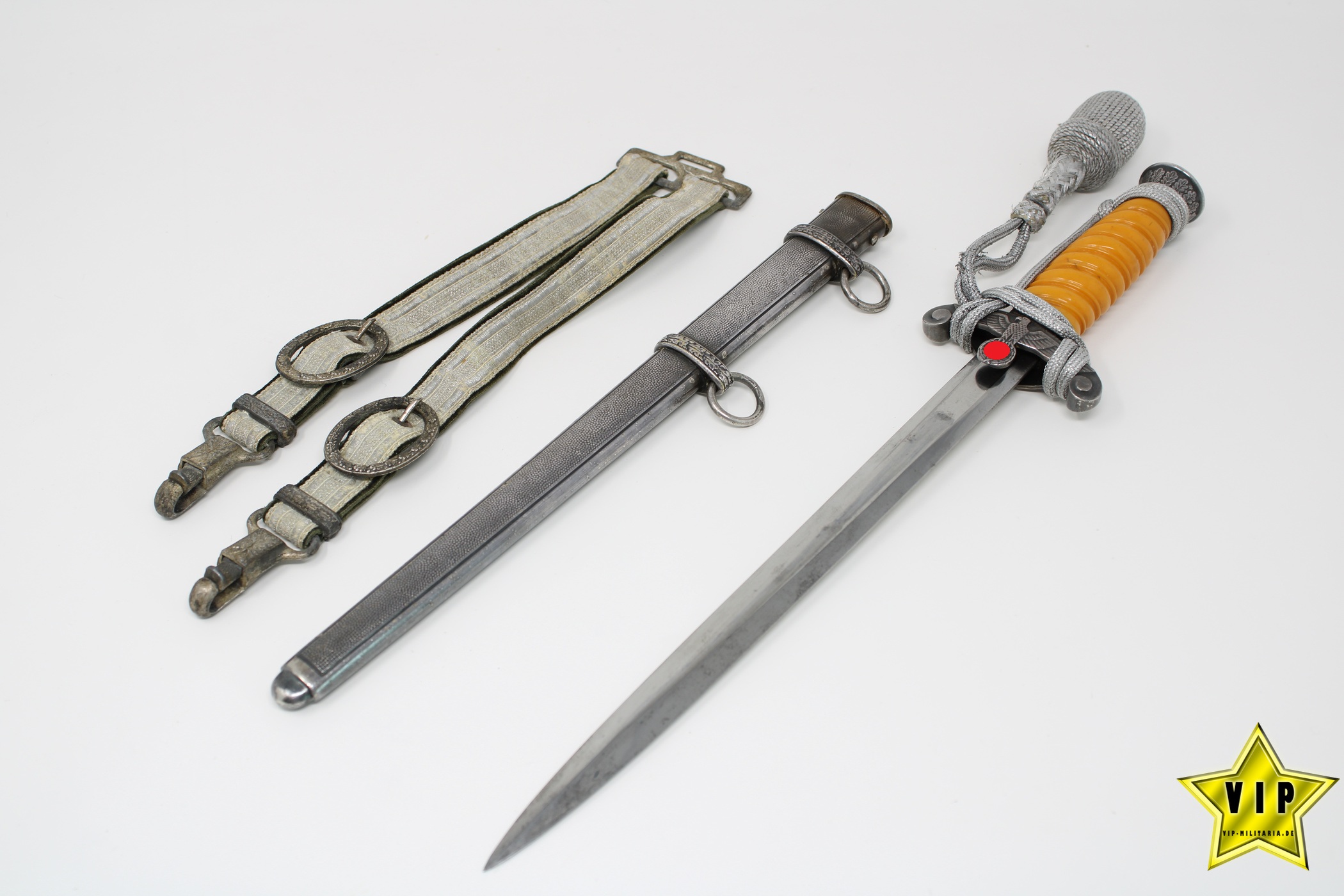 WEHRMACHT HEER OFFIZIERSDOLCH ROBERT KLAAS, SOLINGEN KOMPLETT