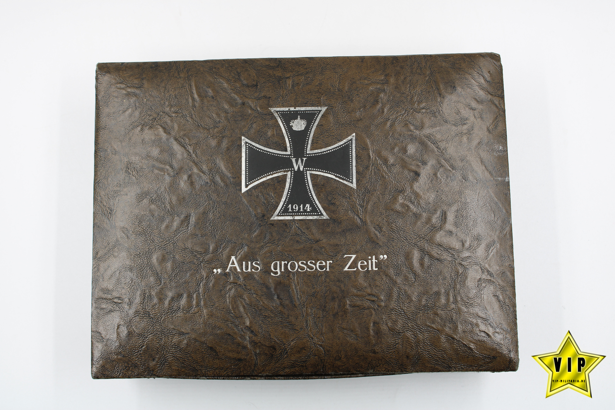 Aufbewahrungskiste Eisernes Kreuz 1914  "Aus grosser Zeit"