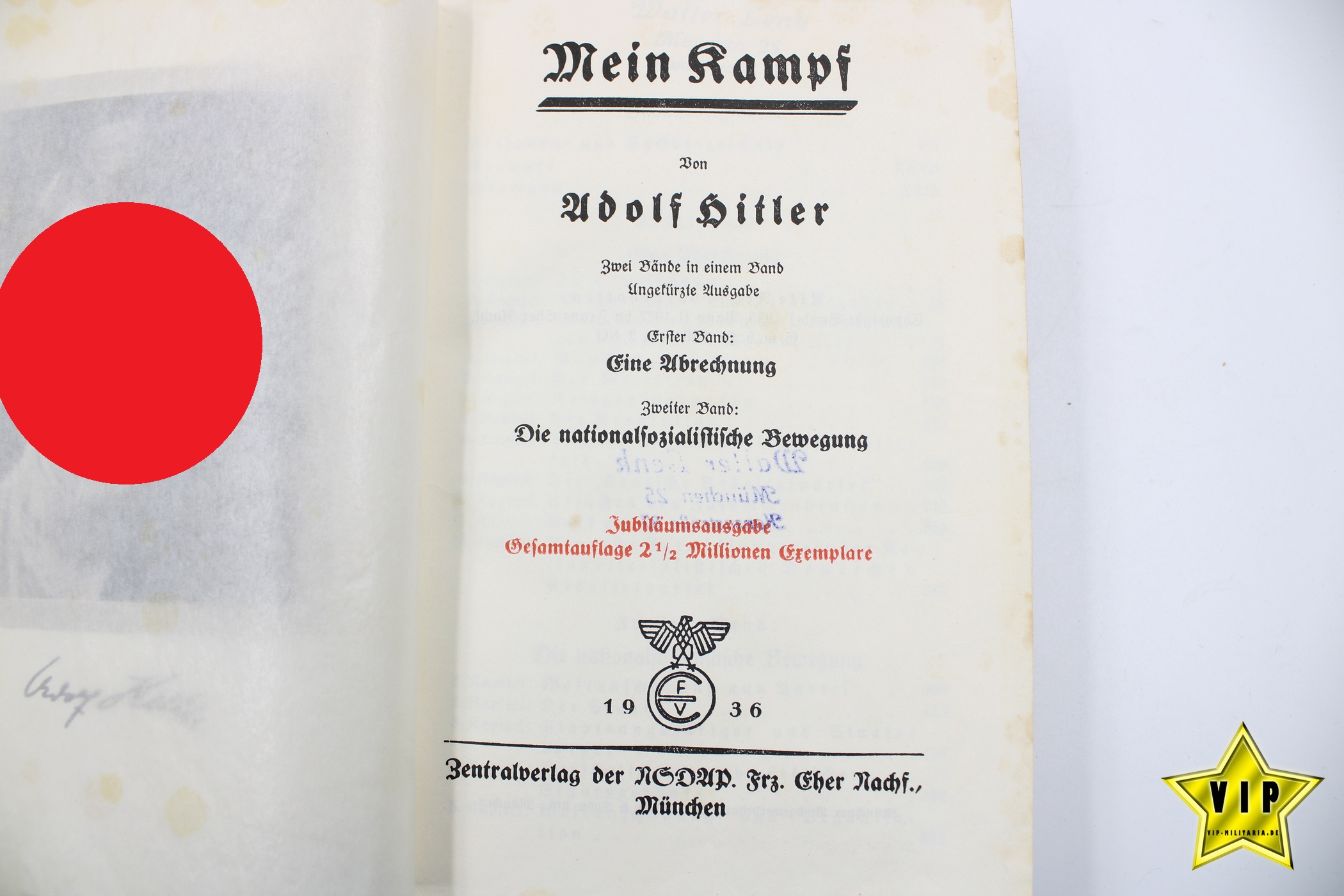 Mein Kampf 1936 Jubiläumsausgabe
