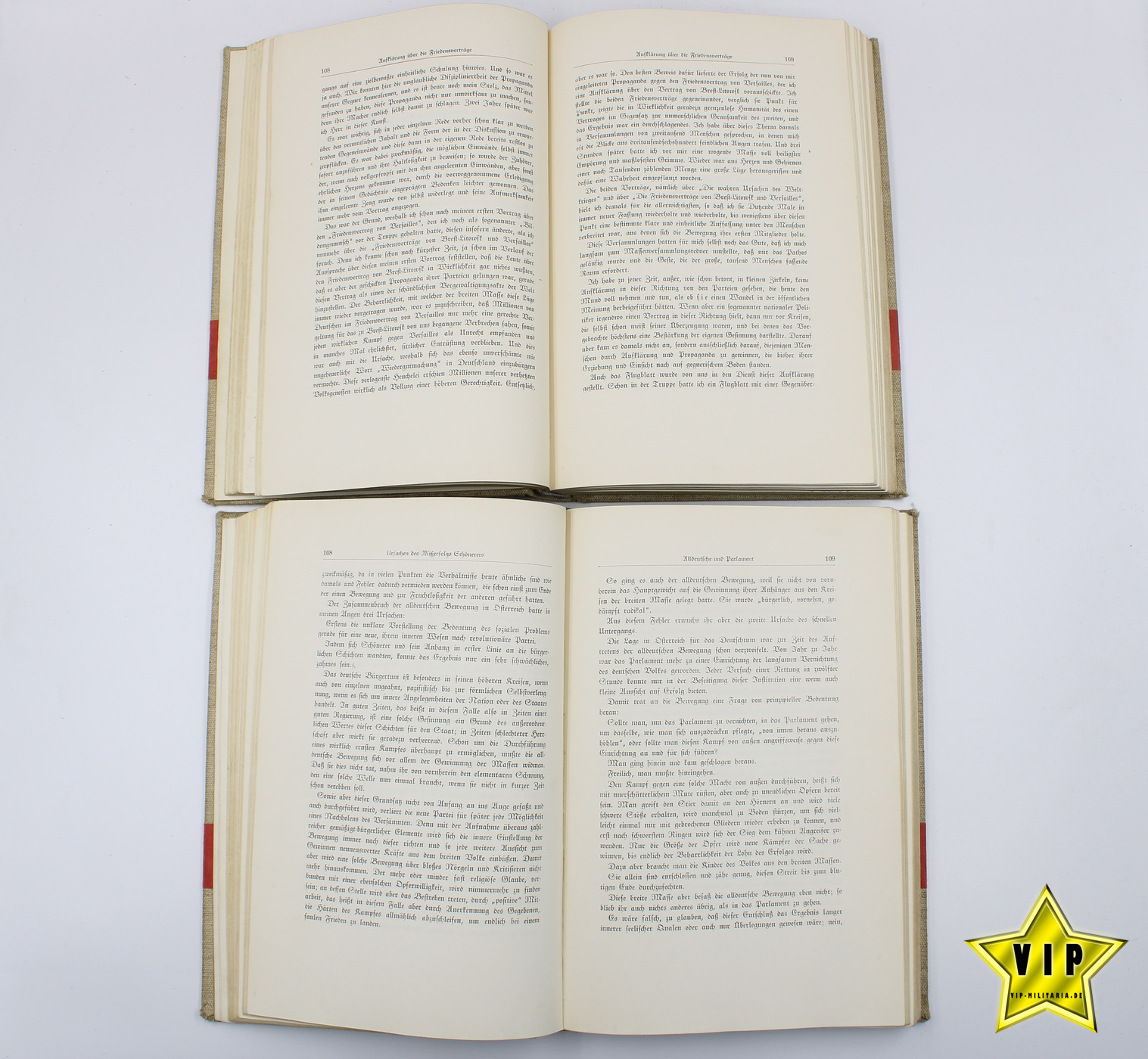 Mein Kampf Geschenkausgabe 2 Bände von 1934 Band 1 + 2 Bücherei Ausgabe
