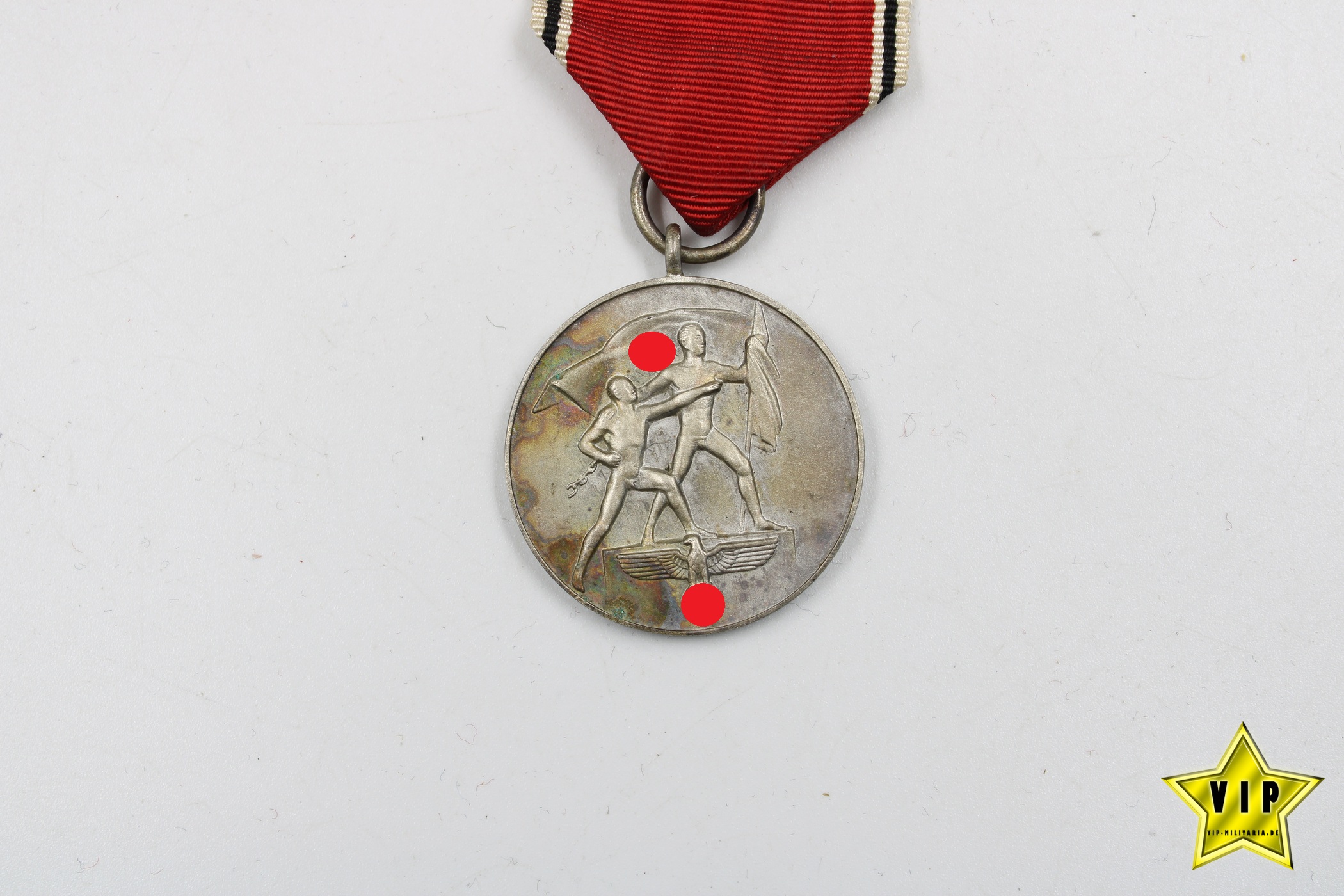 Anschluss Medaille 13. März 1938 Österreich am Trageband 