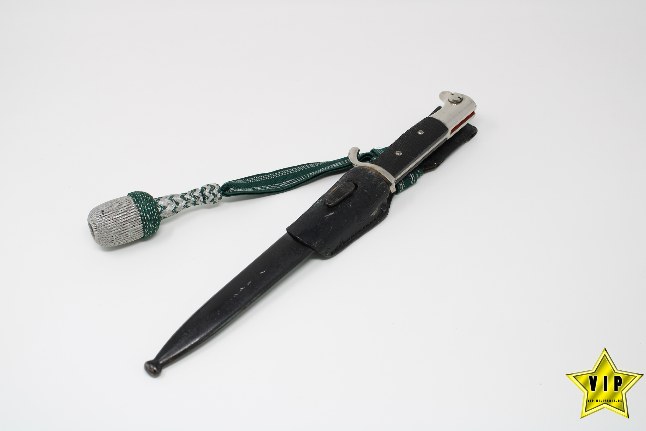 AUSGEHBAJONETT MIT KLINGENÄTZUNG F. W. HÖLLER, SOLINGEN