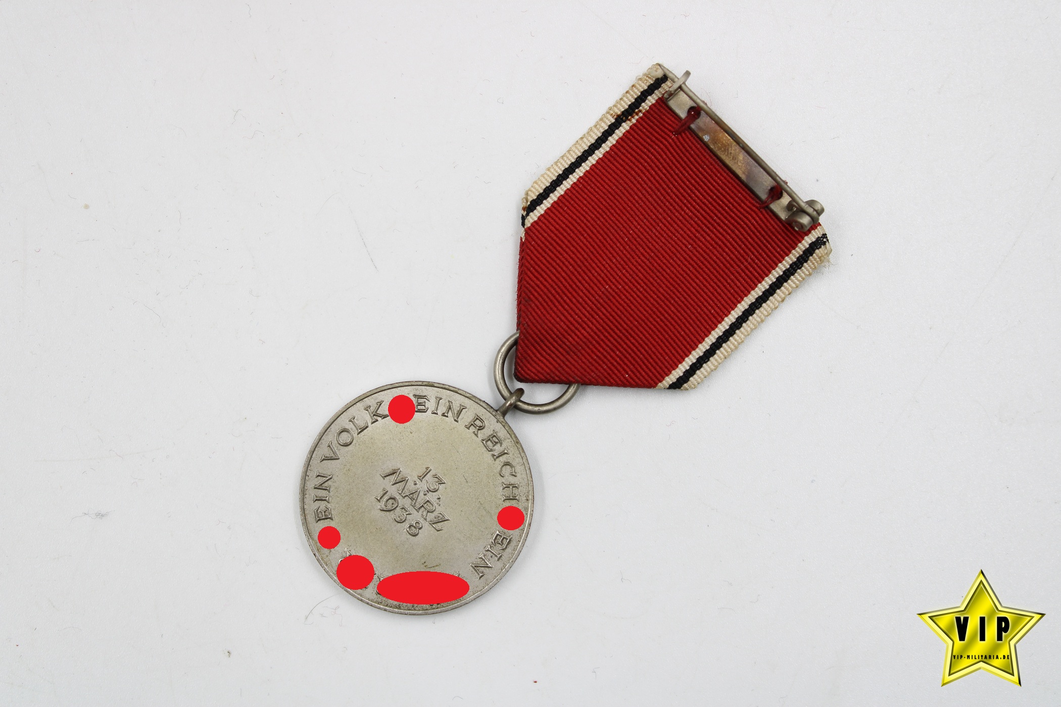 Anschluss Medaille 13. März 1938 Österreich im Verleihungsetui 