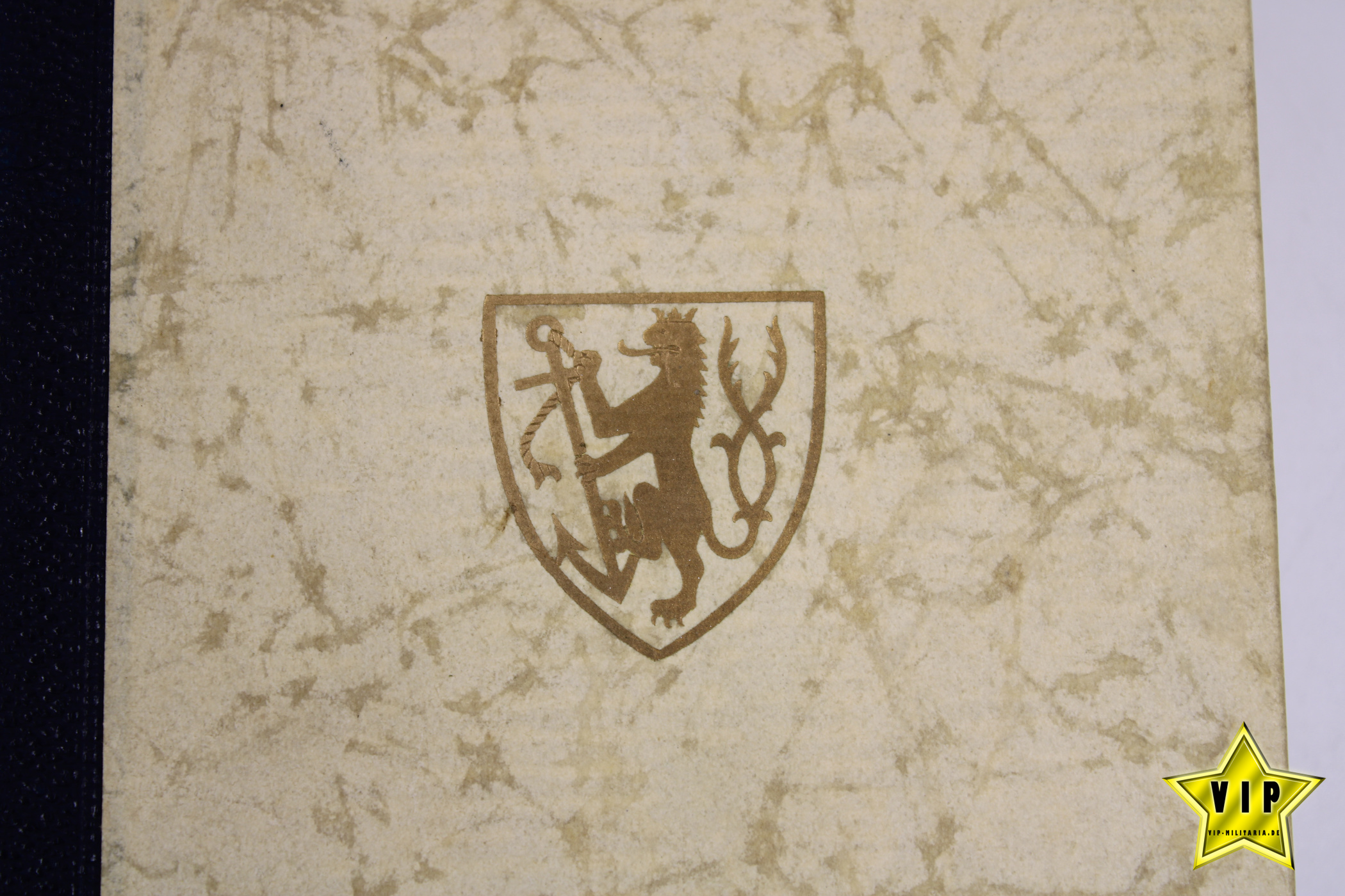 Meim Kampf 1941 Hochzeitsausgabe mit Stadtwappen und Widmung aus Düsseldorf im Schuber