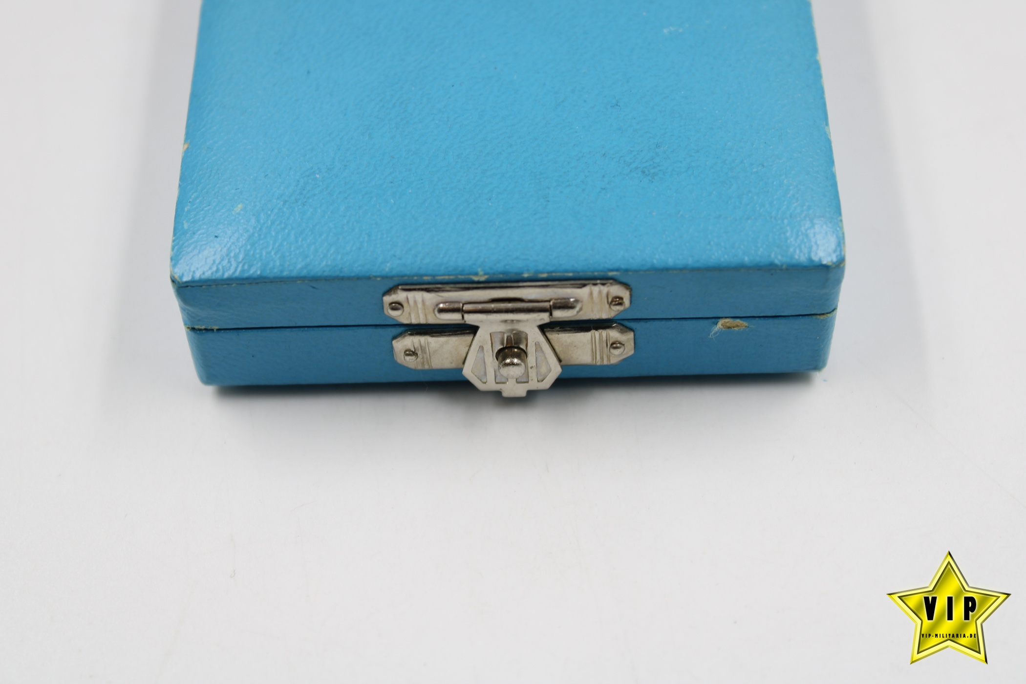 Treudienstabzeichen der Bayerischen Industrie im Etui mit Miniatur in Silber