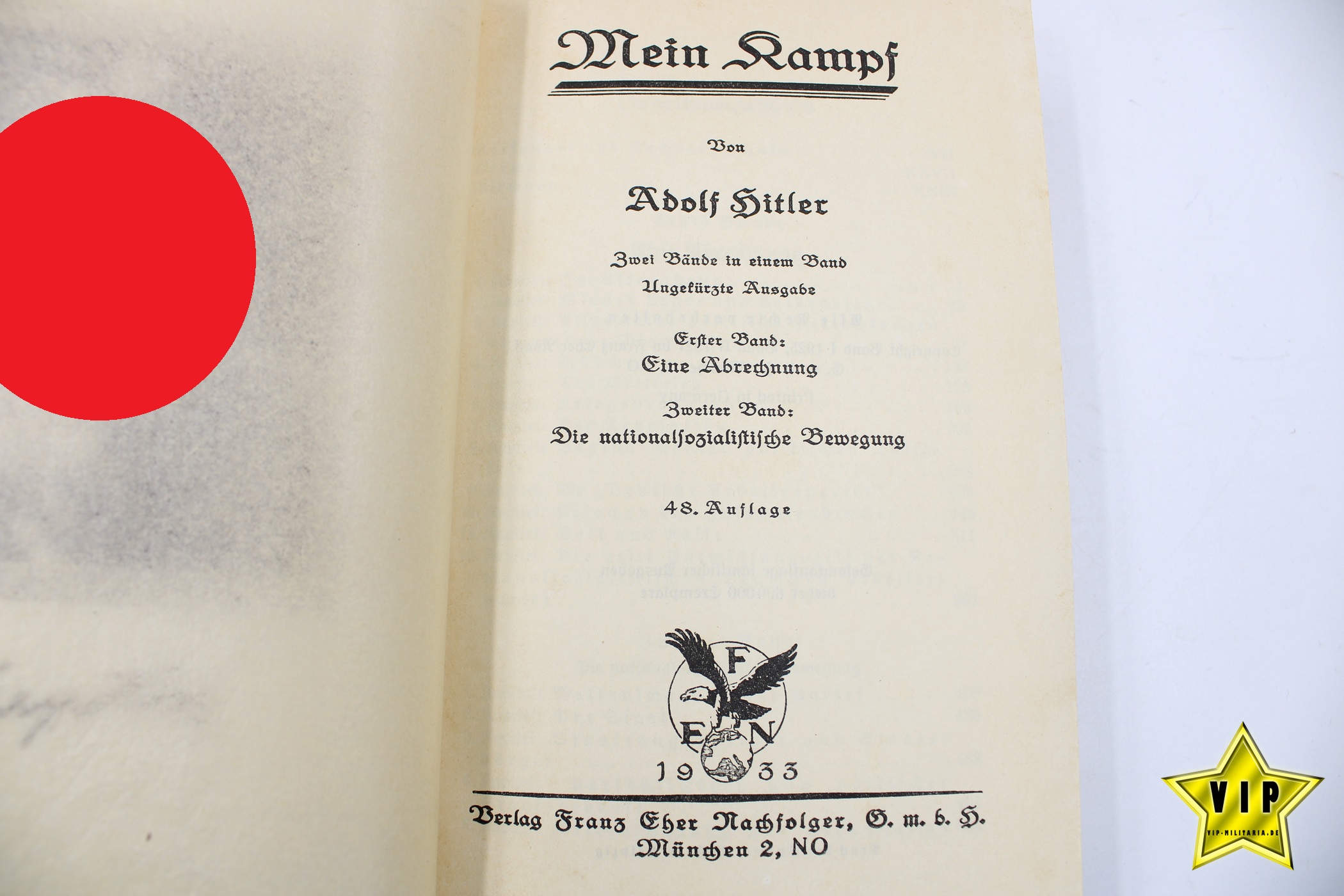 Mein Kampf 1933 frühe Volksausgabe 