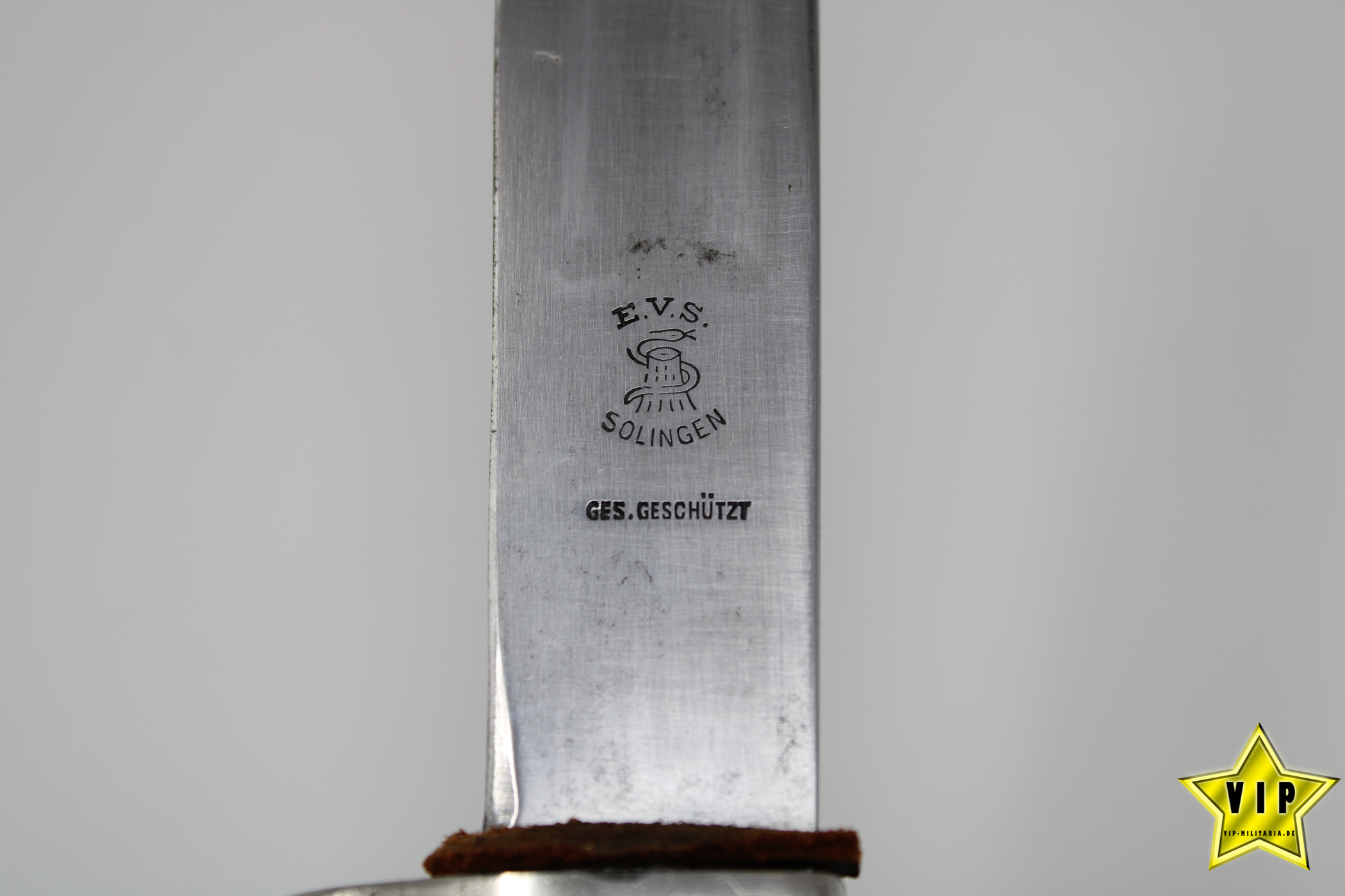 Hj Fahrtenmesser mit Devise Hersteller E. V. S. Solingen