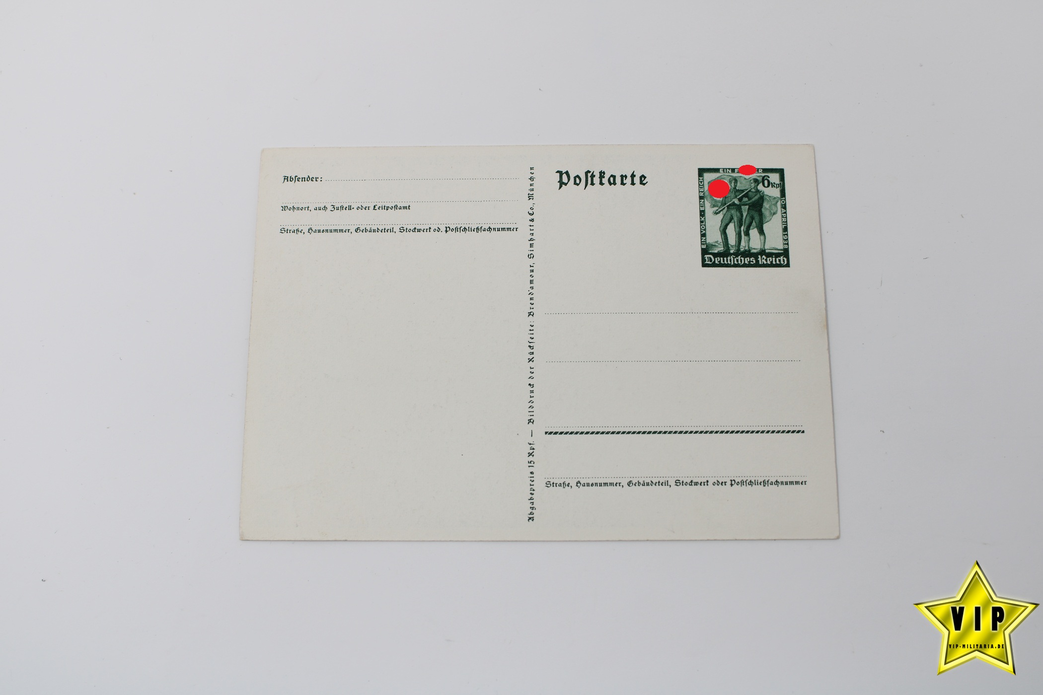 Postkarte Adolf Hitler