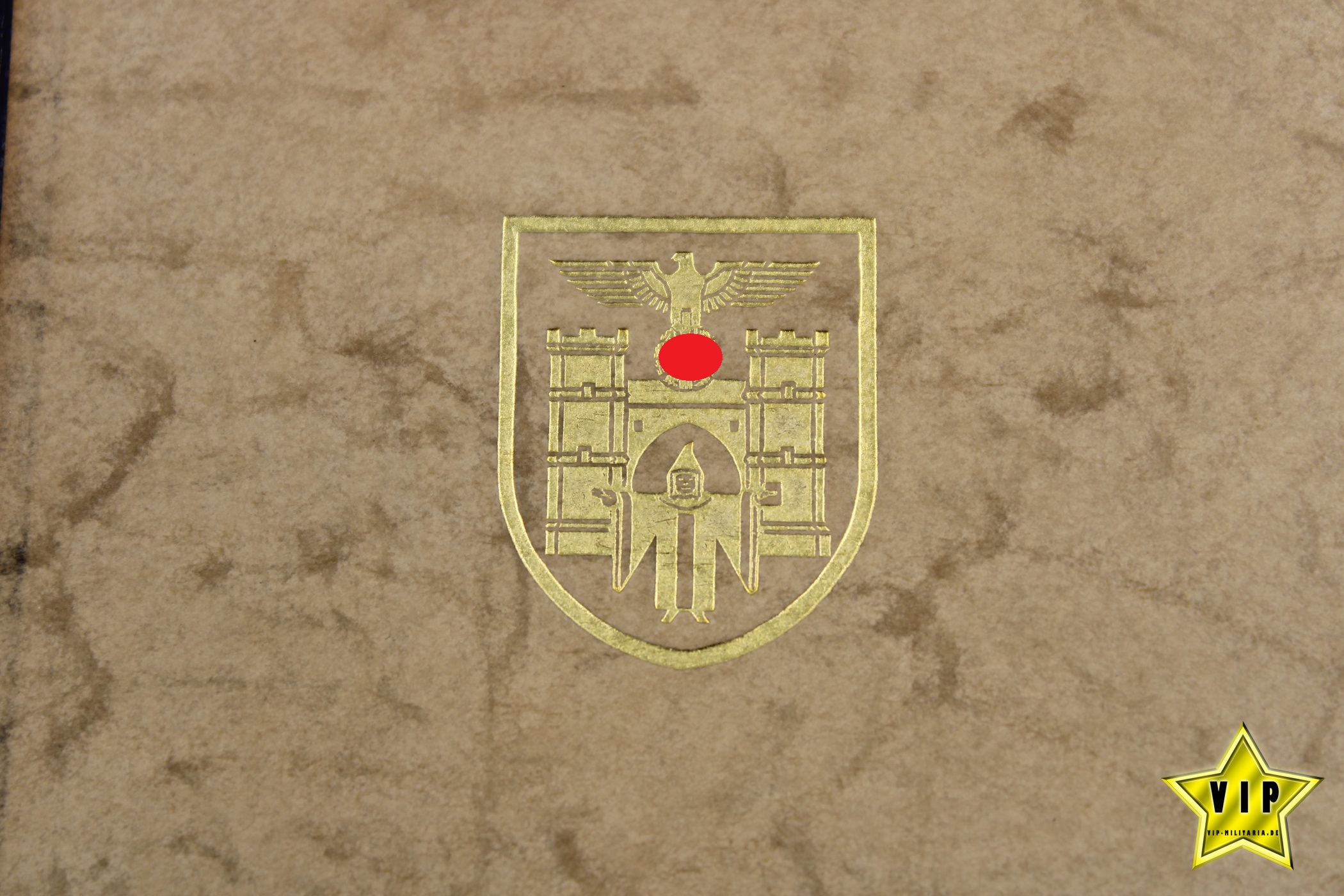 Mein Kampf 1939 Hochzeitsausgabe mit Stadtwappen München im Schuber