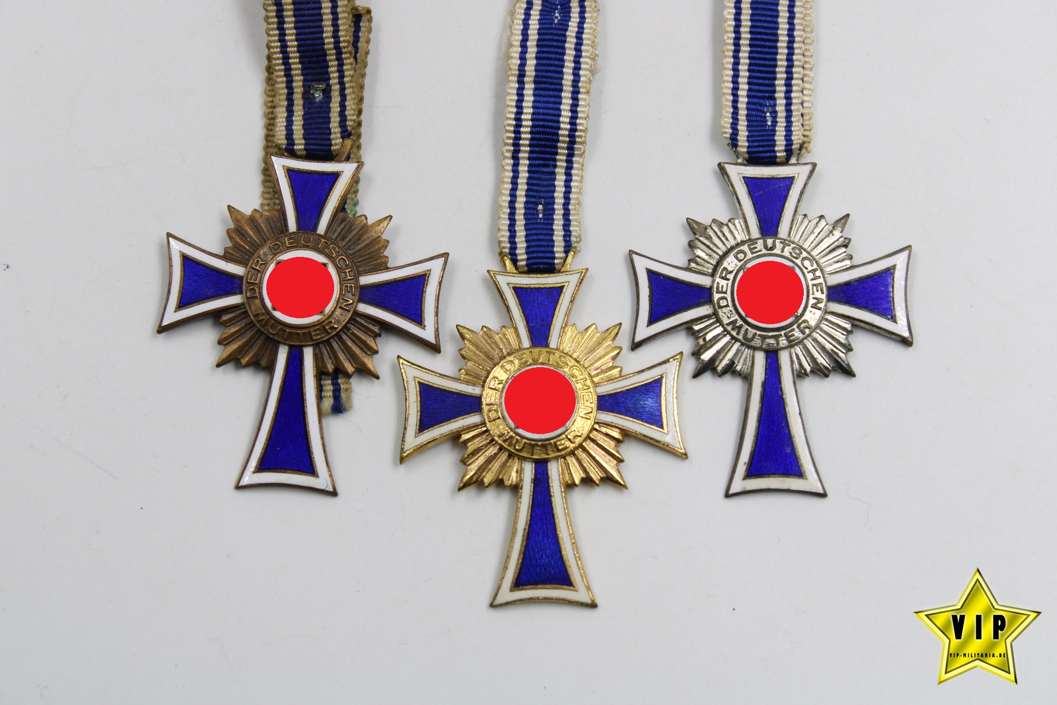 Mutterkreuz Gold+Silber+Bronze 