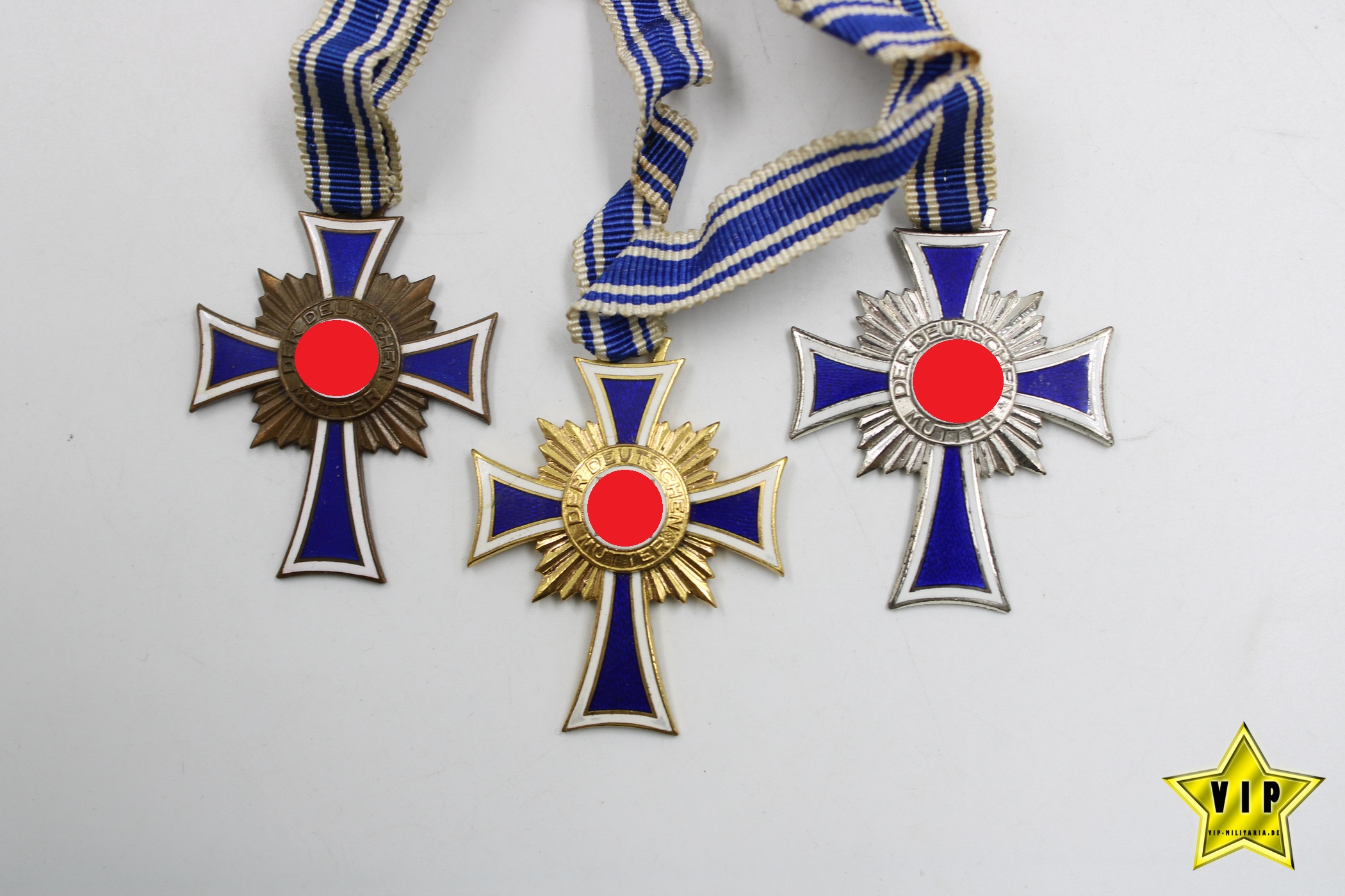 Mutterkreuz Gold+Silber+Bronze 
