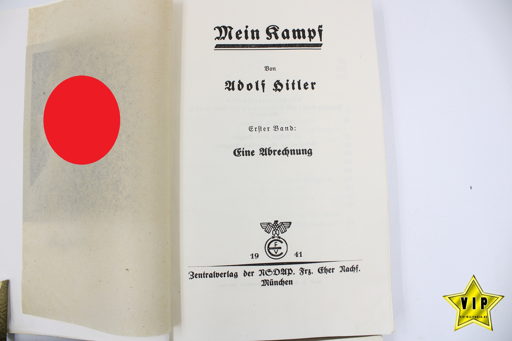 Adolf Hitler Mein Kampf 1941 Band 1+2 mit Schutzumschlag 