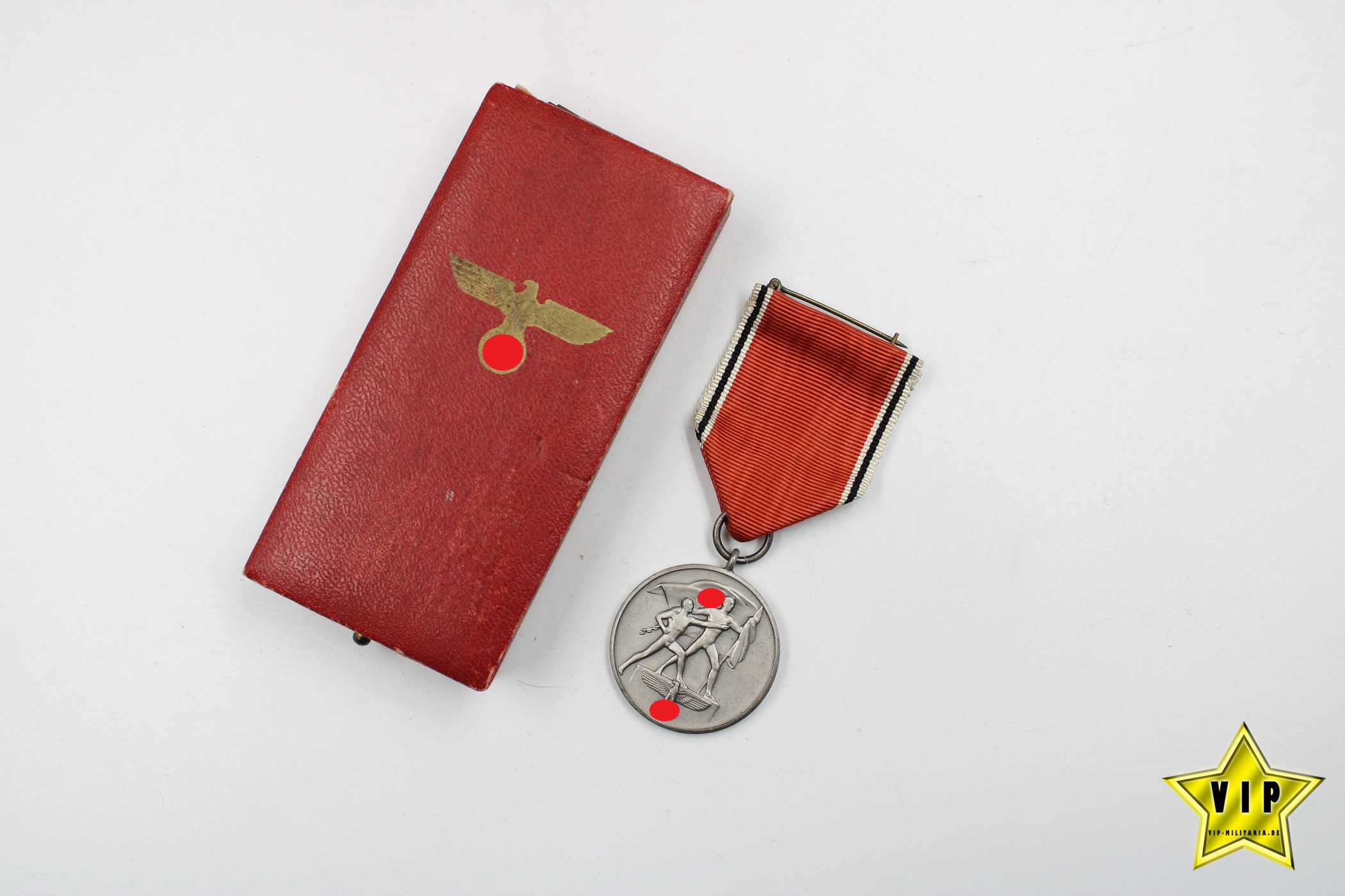 Anschluss Medaille 13. März 1938 Österreich im Verleihungsetui 