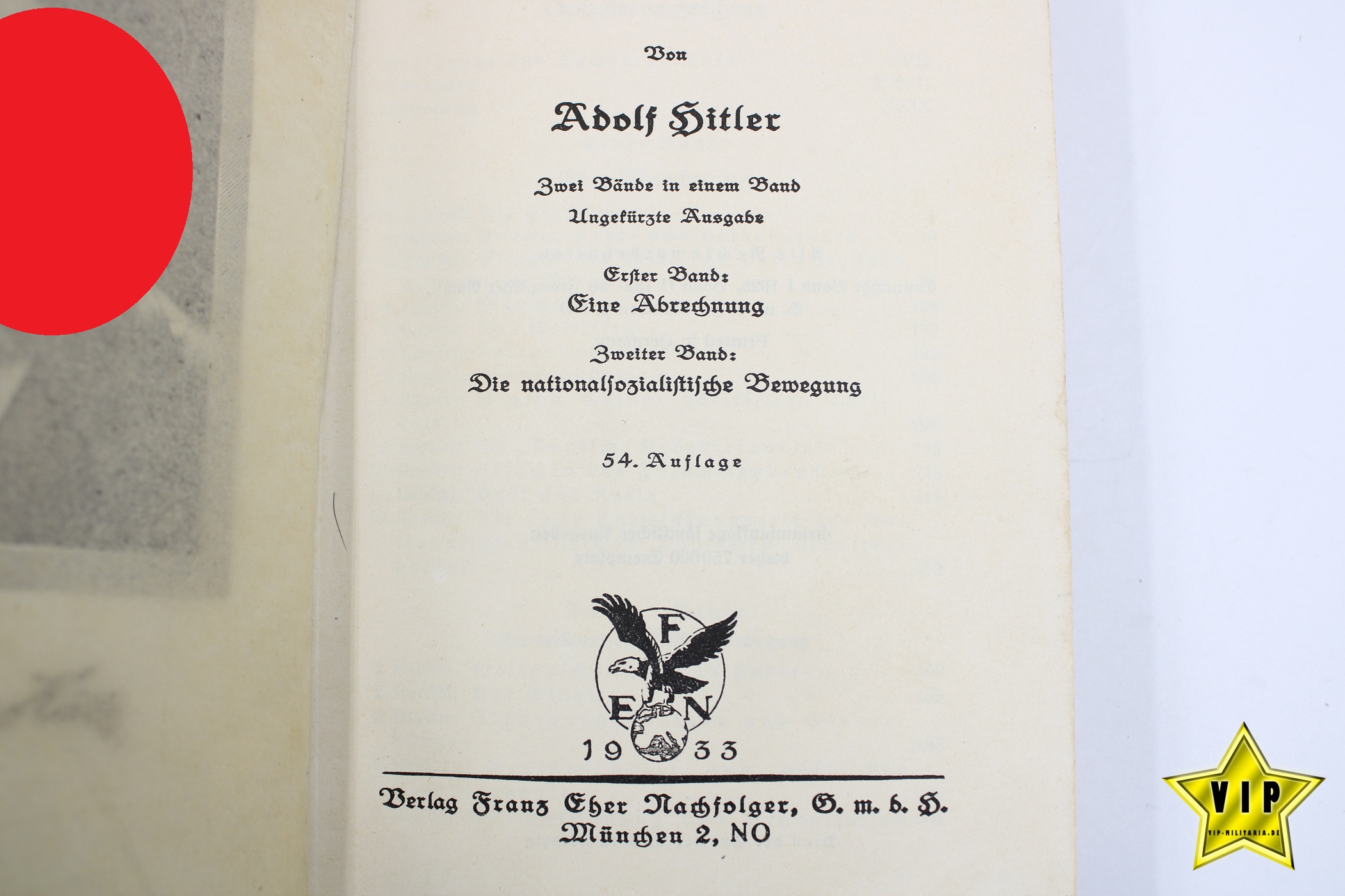 Mein Kampf 1933 frühe Volksausgabe